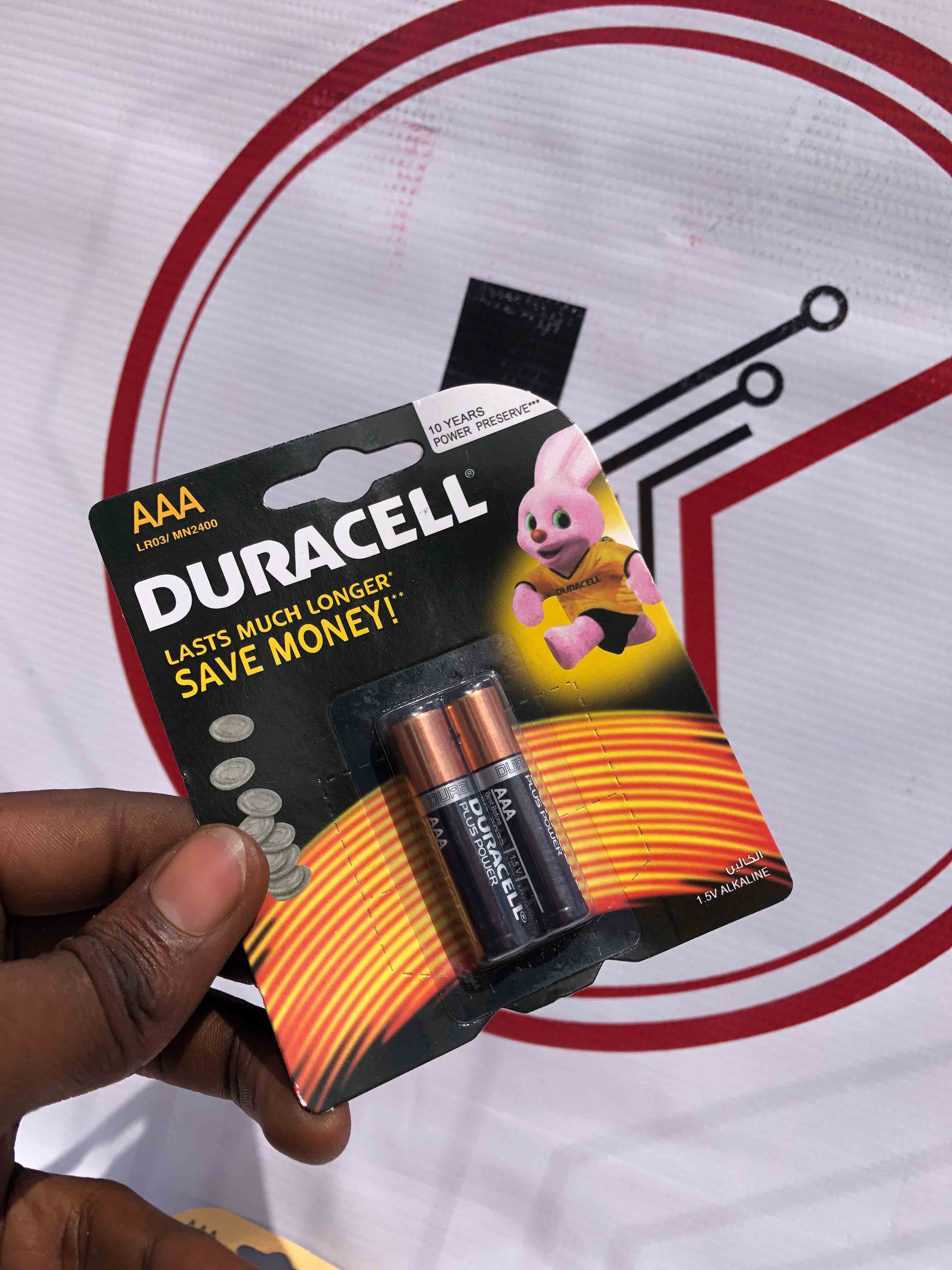 AAA DURACEL BATTERIES 2