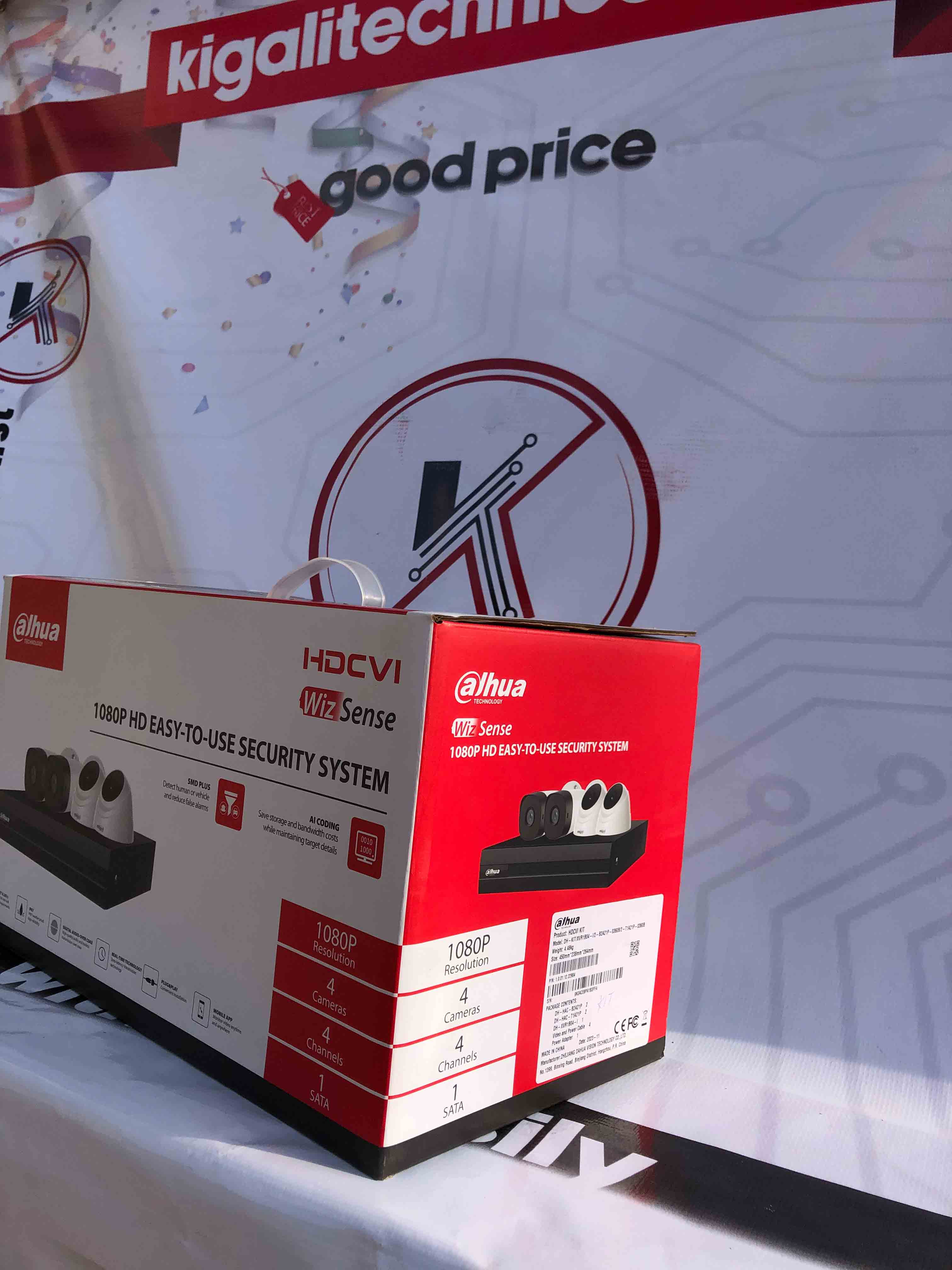 4 CHANEL DAHUA CAMERA KIT 2MP 3